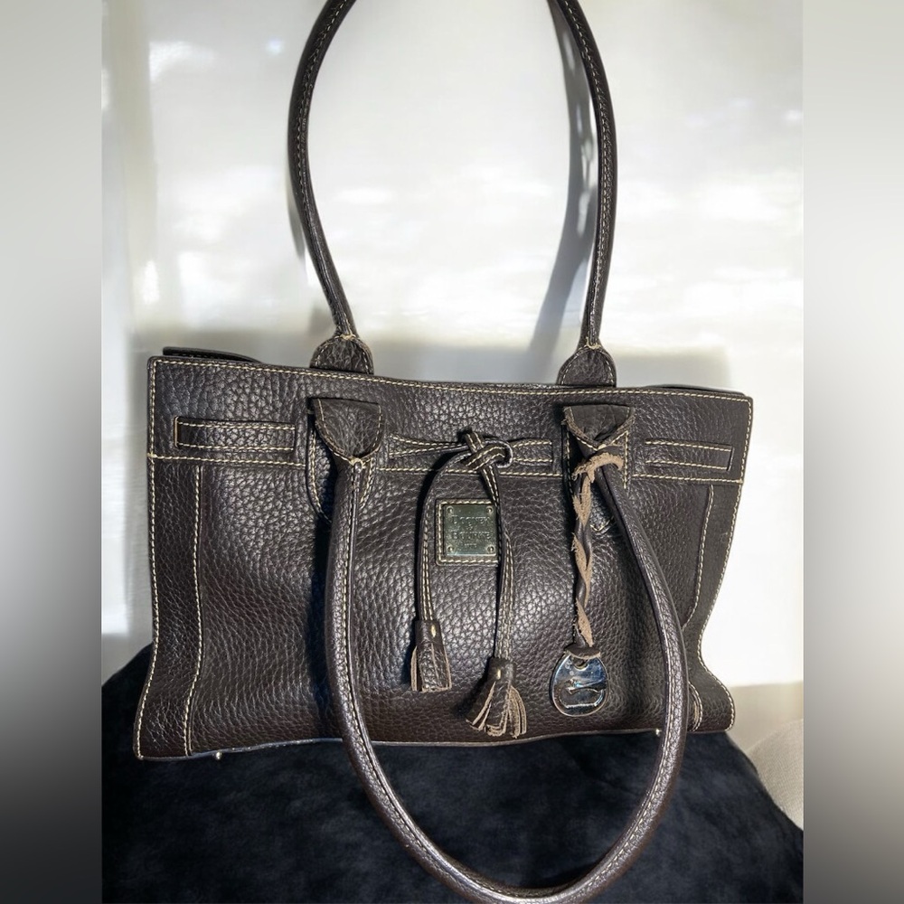 DOONEY & BOURKE Black Leather Tote shoulder Bag
